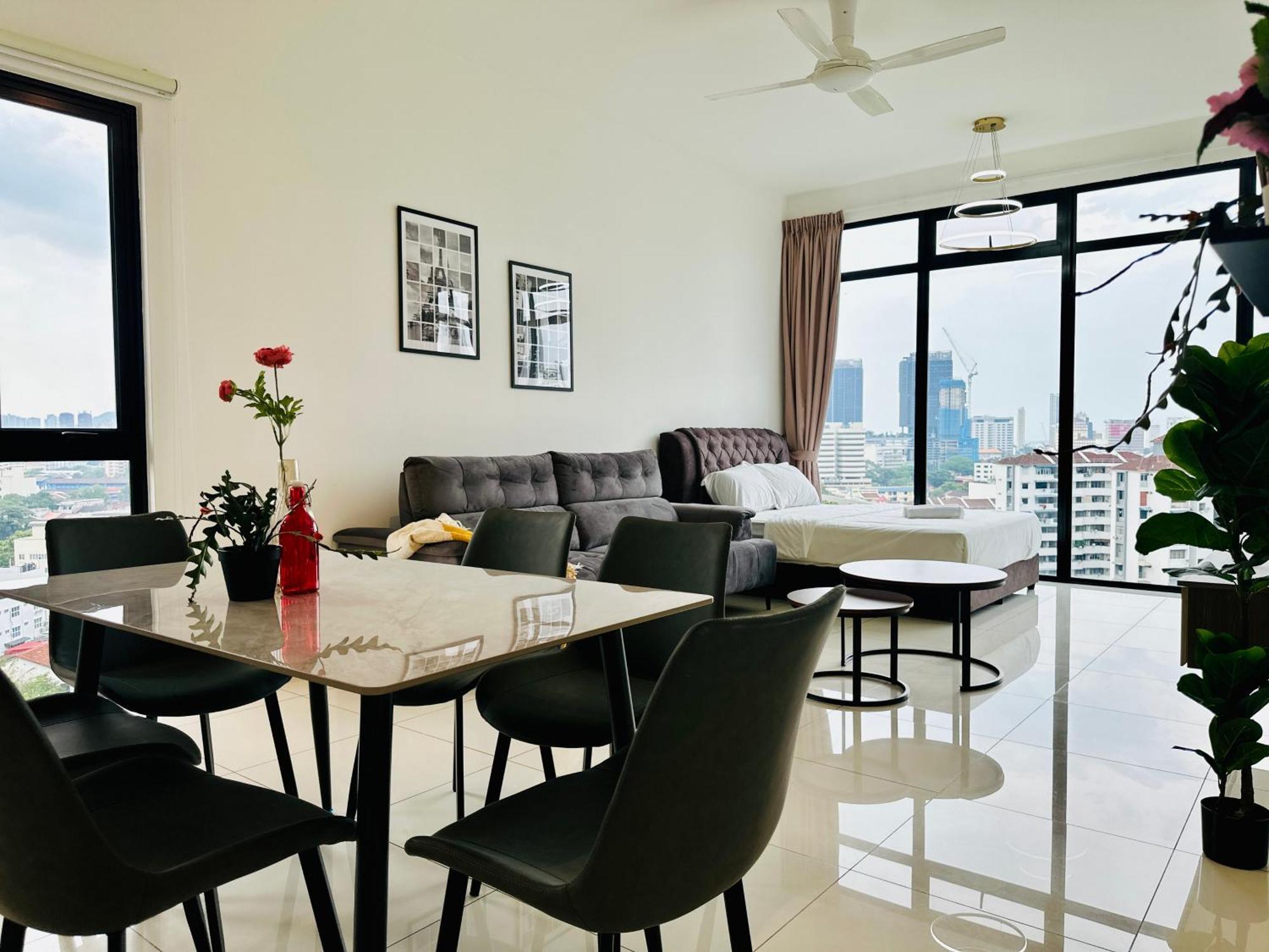 New Georgetown Instagramable 2Br Homestay For 10Pax 无敌美景两房民宿 Beacon Executive Suite Exterior foto